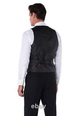 Harry Brown Caleb Three Piece Slim Fit Suit in Black