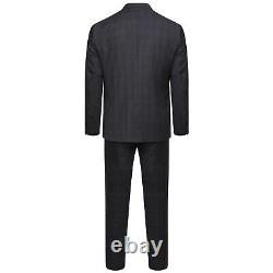 Harry Brown DANDY 3 Piece Slim Fit Suit in Dark Grey Check 54088c/0445
