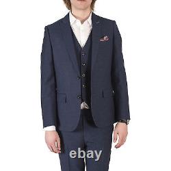 Harry Brown DANDY Three Piece Slim Fit Suit in Blue 540890044