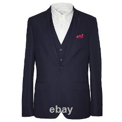 Harry Brown DANDY Three Piece Slim Fit Suit in Navy 54088b/0375