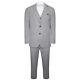 Harry Brown Three Piece Slim Fit Suit in Black / White Check
