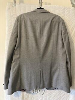 Harry Brown Wool Blend Slim Fit Suit Size 46 Long BNWT RRP £275
