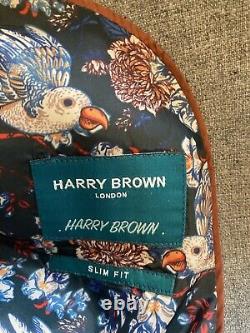 Harry Brown Wool Blend Slim Fit Suit Size 46 Long BNWT RRP £275