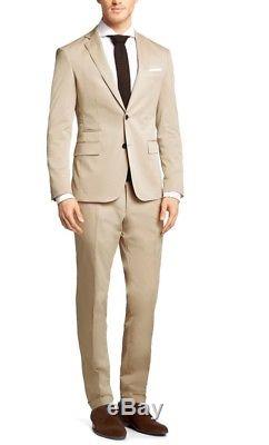 Hugo BOSS Reyno/Wave Slim Fit Beige Mens Suit Size 44