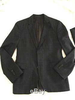 Hugo Boss 38r Johnstons 1 Lennon Mens Slim Fit Navy Blue Plaid Check Suit