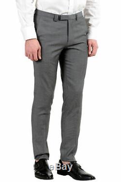 Hugo Boss Admon/Wilms/Hesten Men's Gray Wool Extra Slim Fit Three Piece Suit