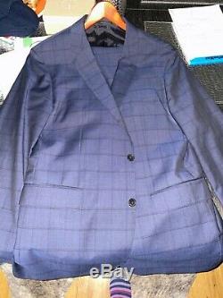 Hugo Boss Blue Slim fit Mens suit size 46L (56L UK)