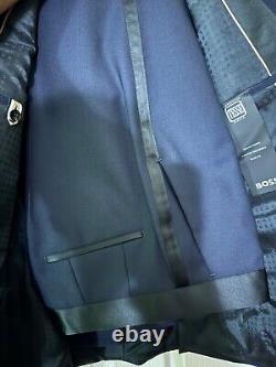 Hugo Boss Dark Blue Tuxedo Suit Slim Fit Size Chest 36 Regular Eu46 New Rrp £745