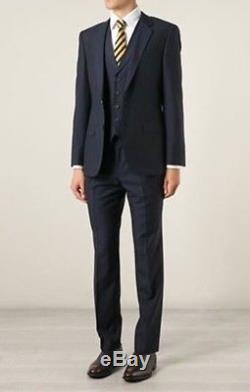 Hugo Boss Hattrick/Final WE Wool Silk Men's 3 Piece Suit 48 38 Slim Fit New