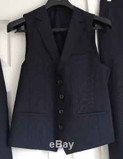 Hugo Boss Hattrick/Final WE Wool Silk Men's 3 Piece Suit 48 38 Slim Fit New