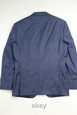 Hugo Boss Huge6/Genius5 Slim Fit Striped Wool Suit 40R / 34W Blue