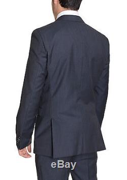 Hugo Boss Inwood/Winfield Slim Fit 40R 50 Navy Blue Check Two Button Wool Suit