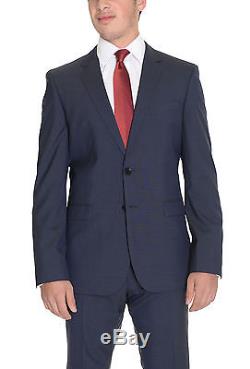 Hugo Boss Inwood2/Winfield2 Slim Fit 40R 50 Blue Check Super 100 Wool Suit