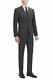 Hugo Boss Men's'Adwart/Wilard/Hets' Checked 100% Wool 3-Piece Slim Fit Suit 36R