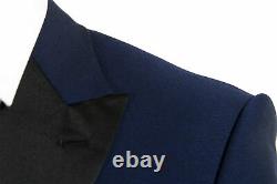 Hugo Boss Men's Helward1/Gelvin1 Blue Slim Fit Tuxedo 100% Wool Tuxedo Suit