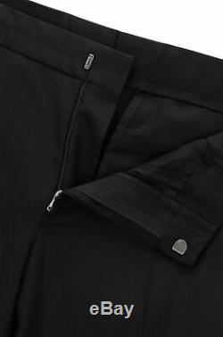 Hugo Boss Men's Herwyn/Gewon Black Slim Fit Wool Silk Tuxedo Suit 40 Regular