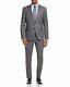 Hugo Boss Men's'Johnston/Lenon' Grey Slim Fit Virgin Wool Windowpane Suit, 42R