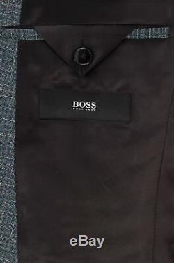 Hugo Boss Men's'Reymond/Wenten' Grey Extra Slim Fit Wool Blend Suit 38R