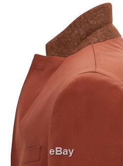 Hugo Boss Men's Slim Fit Orange Stretch Cotton Suit 42R