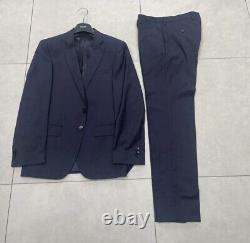 Hugo Boss Mens Navy Blue Slim Fit Suit Size UK36R