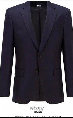 Hugo Boss Mens Navy Blue Slim Fit Suit Size UK36R