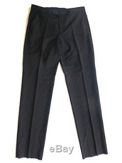 Hugo Boss Mens Size 36S Black Pin Striped Virgin Wool 2 Piece Slim Fit Suit New