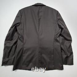Hugo Boss Mens Suit Jacket Black 42 R Hayes Wool Blazer Slim Fit