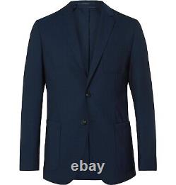 Hugo Boss Nolvay Slim-Fit Wool Suit Jacket Blue UK 38