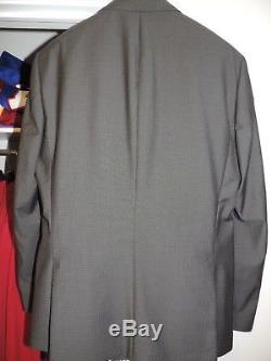 Hugo Boss Red Label Slim Fit Wool Suit Dark Gray Charcoal 42R C-Huge1 / C-Genius