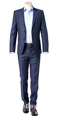 Hugo Boss Slim Fit 2 Piece Men's Suit Wool Astian/Hets 50321255 423 Blue Check