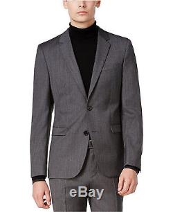 Hugo Boss Slim Fit Men's Wool Suit Melange Herringbone Astian/Hets 50320621 033