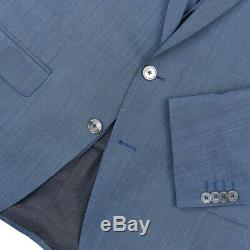 Hugo Boss Slim Fit Mid Blue 3 Piece Suit UK44 Chest NEW WITH TAGS RRP £695