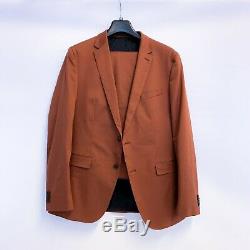 Hugo Boss Slim-Fit Suit In Stretch-Cotton Gabardine (Brown)