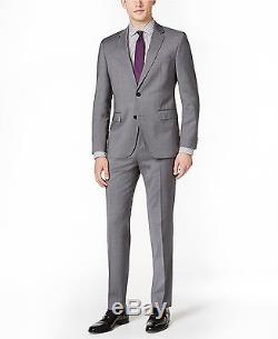 Hugo Boss Slim Fit Wool 2 Piece Men's Suit C Jeffrey C Simmons 50326164-036 Grey