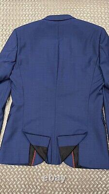 Hugo Boss Slim-fit Suit 100% Virgin Wool 38r + Slim Fit Easy Iron Shirt 15 1/2