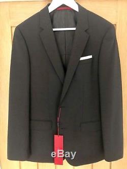 Hugo Boss Suit BLACK 38 Chest / 32 waist. Slim Fit. RRP £550 New