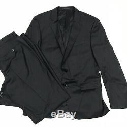 Hugo Boss Suit Size 42R 44R Mens Black Huge 6 Genius 5 Slim Fit Wool 2 Button