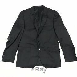 Hugo Boss Suit Size 42R 44R Mens Black Huge 6 Genius 5 Slim Fit Wool 2 Button