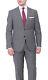 Hugo Boss The Grand/central Slim Fit Gray Pinstriped Wool Suit Made In Usa