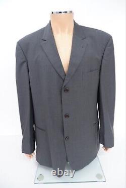 Hugo Boss mens wool blend 2 peice suit, slim fit, grey Size 56, 2XL W38 L32