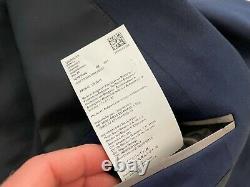Hugo Boss navy blue huge6/genius5 wool suit slim fit 44 R mens NEW