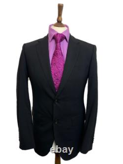 Immaculate Hugo Boss 36 Reg Luxurious Fabric Black Slim Fit Suit W30 L32