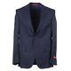 Isaia Trim-Fit'Sanita' Darker Blue Check Super 140s Wool Suit 40R (Eu 50)
