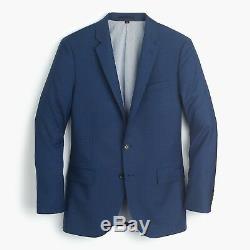 J CREW 40R Ludlow Slim-fit Suit Jacket Italian Worsted Wool Atlantic Blue G1109