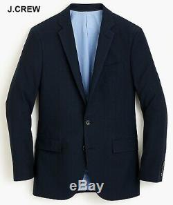 J. CREW Ludlow 38R blazer navy blue cotton slim-fit 38 R suit jacket sport coat