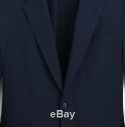 J. CREW Ludlow 38S seersucker blazer navy blue suit jacket cotton slim-fit 38 S