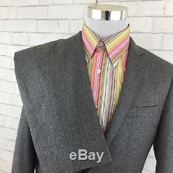 J CREW Ludlow Full Suit 38R Charcoal Gray 2 Btn Italian Wool Side Vents Slim Fit