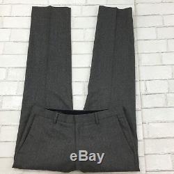 J CREW Ludlow Full Suit 38R Charcoal Gray 2 Btn Italian Wool Side Vents Slim Fit