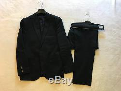 J. CREW Ludlow Slim Fit Suits 36S Grey Worsted Wool and Navy Italian Chino