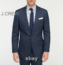 J. CREW Ludlow blazer wool navy blue herringbone suit jacket slim-fit 40S 40 NWT